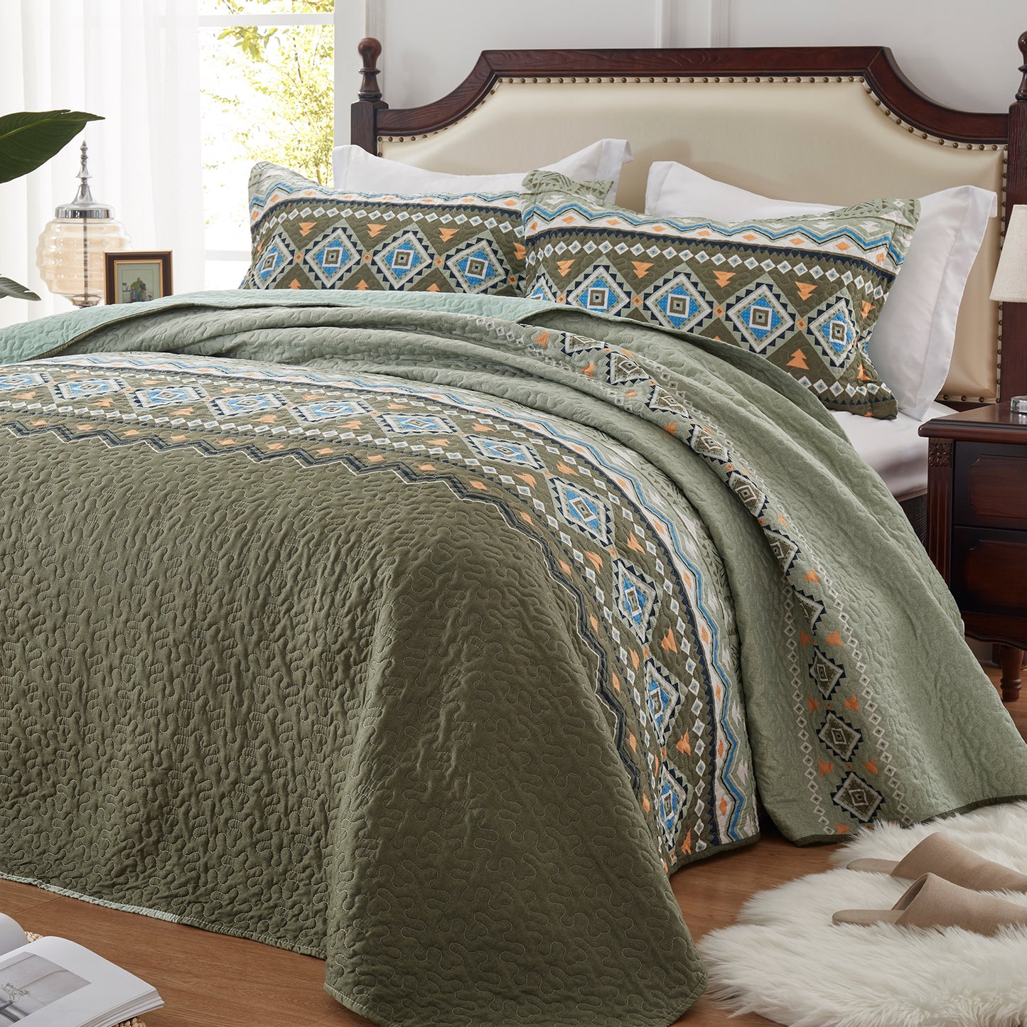 bohemian quilt set