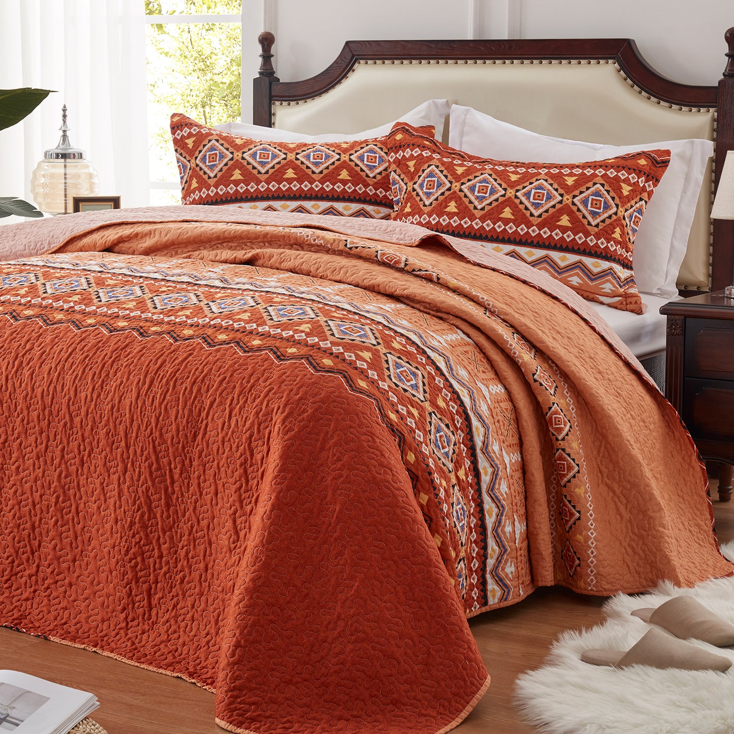 bohemian quilt set